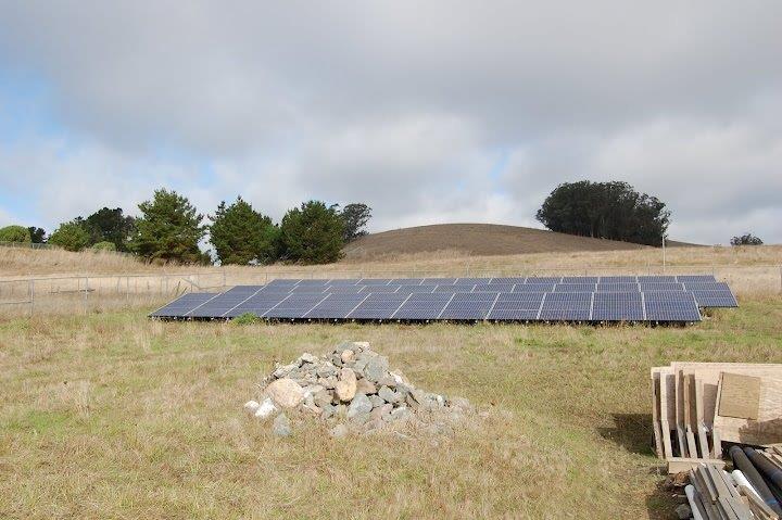 Array of solar panels